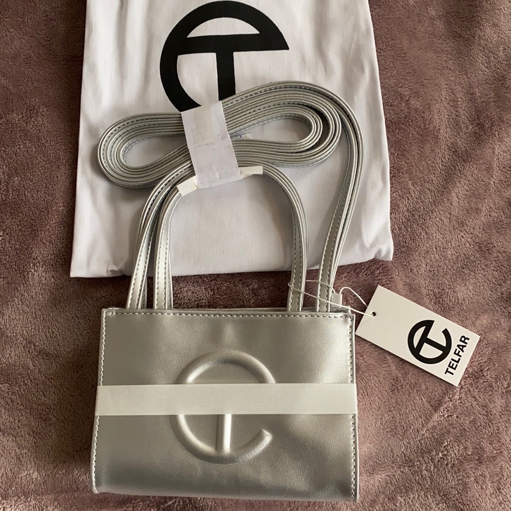 ❌Sold❌ NWT Telfar Silver Small Shopper Bag
